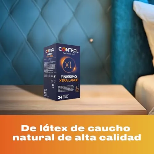 CONTROL ▫️ Finissimo XL Preservativos Superfinos 0,05 mm Tamanho XL de Látex Natural - 24 Preservativos 4