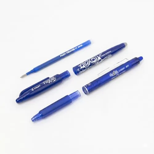 PILOT ▫️ Caixa com 4 conjuntos de 3 recargas FriXion - Recargas para canetas apagáveis - Compatíveis com FriXion Ball e FriXion Ball Clicker - Azul, Preto, Verde, Vermelho - Ponta média (12 recargas) 4