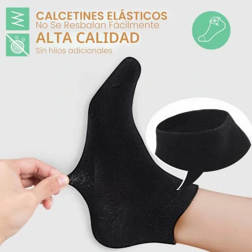 FALARY ▫️ Meias até ao tornozelo para homem, 12 pares, desportivas, para ciclismo, curtas, respiráveis, de algodão, antiderrapantes 4