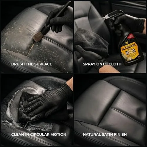 Maddox Detail ▫️ Produto de limpeza para bancos de couro de automóvel Leather Detailer 500 ml 4