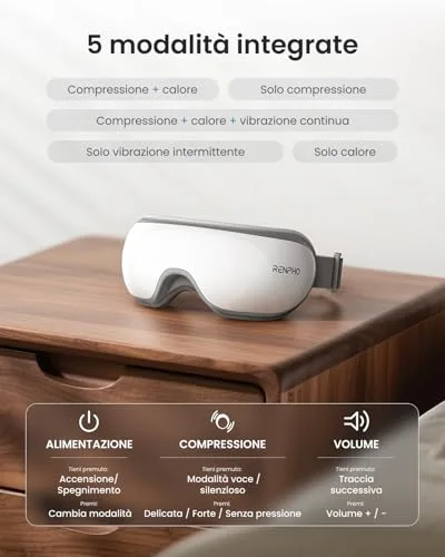 RENPHO ▫️ Massajador ocular com calor, máscara de massagem ocular com calor 5