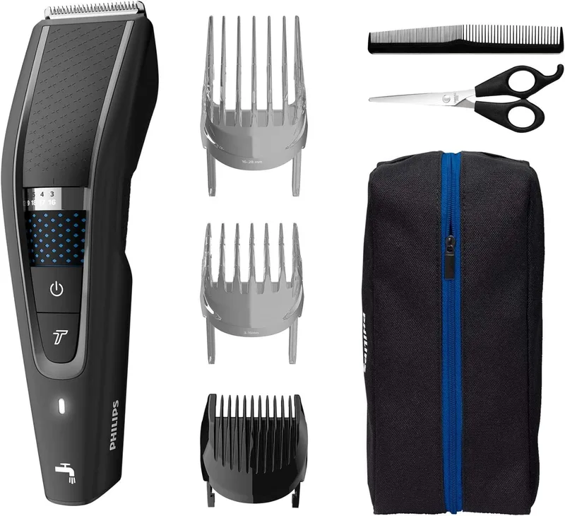 PHILIPS ▫️ Máquina de cortar cabelo Série 5000, com tecnologia Trim-n-Flow Pro (modelo HC5632/15)