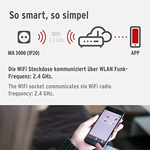 Brennenstuhl ▫️ Connect tomada inteligente WA 3000 XS01 (tomada Wi-Fi programável, controlo por aplicação ou voz, smart plug, compatível com a Alexa e o Google Assistant) 6