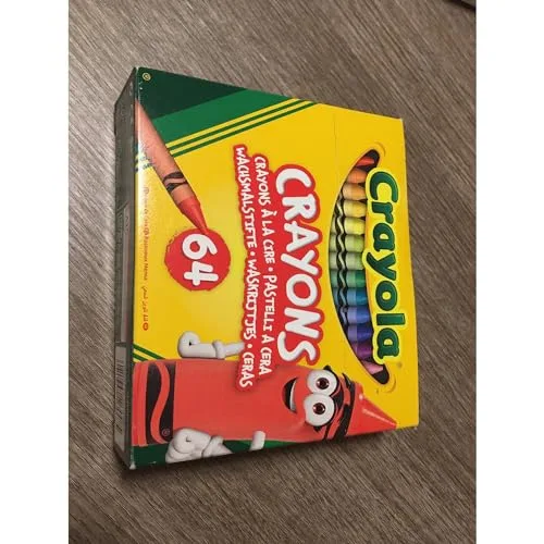 CRAYOLA ▫️ Lápis de cor para crianças, embalagem de 64 lápis, não tóxicos, para a escola e para o lazer, adequados para crianças a partir dos 3 anos, 52-6448 6