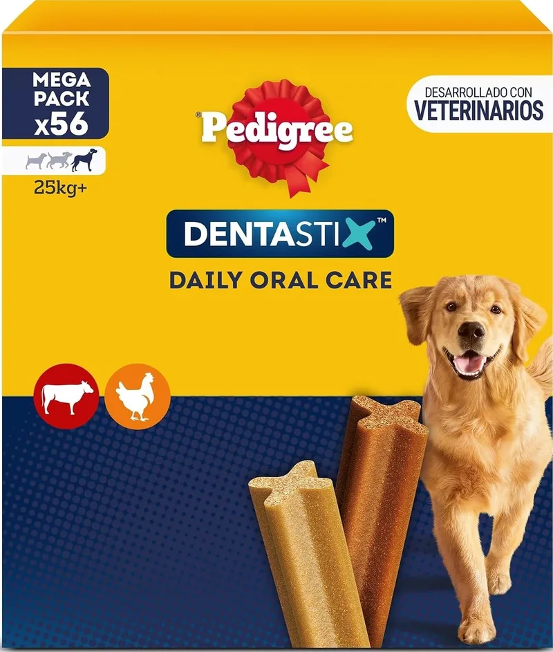 Pedigree ▫️ Dentastix - Snack Dental para a Higiene Oral de Cães de Grande porte (1 embalagem de 56 unidades)