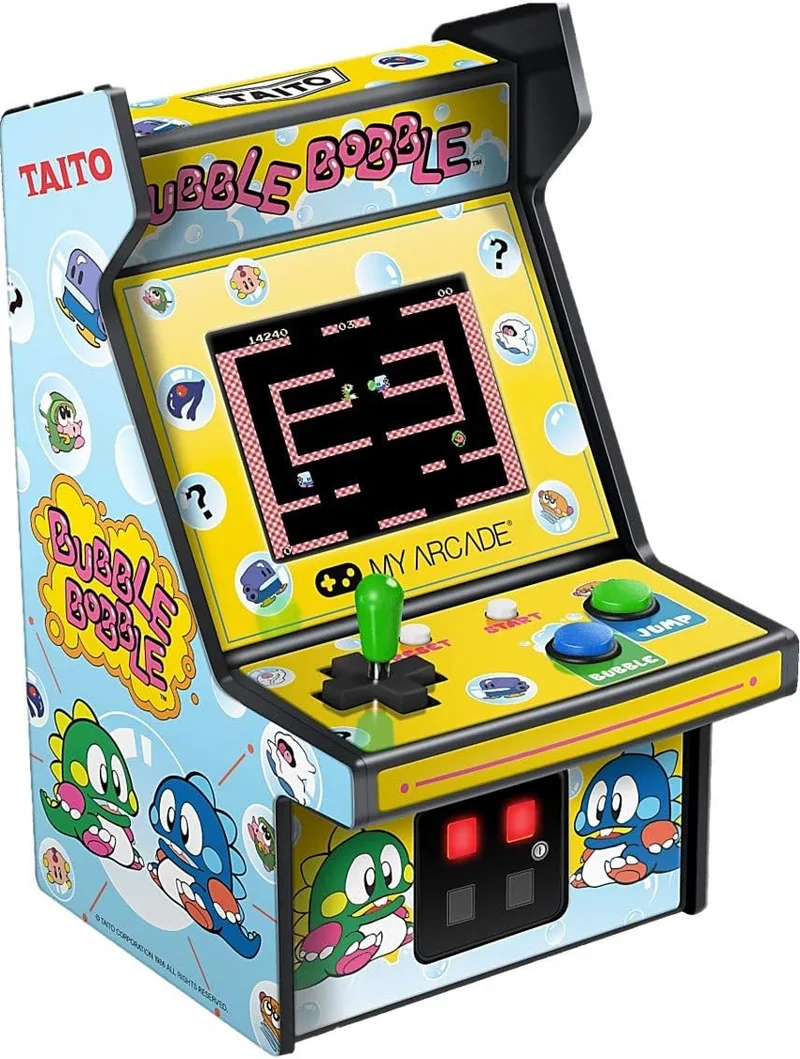 MY ARCADE ▫️ Micro Jogador Bubble Bobble Mini Cabine Retro