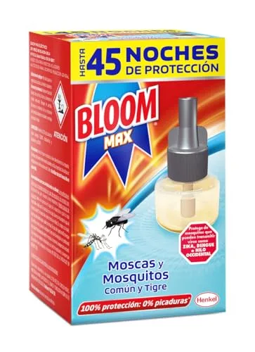 Bloom ▫️ Max - embalagem com 4 recargas de líquido, inseticida elétrico contra moscas e mosquitos comuns e tigre 2