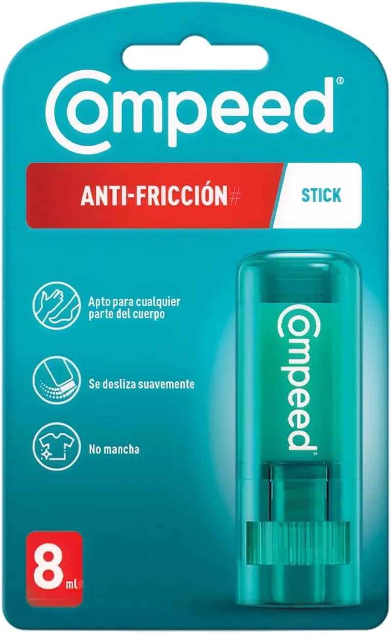Compeed ▫️ Stick Anti-Fricção, Tratamento dos pés contra a fricção e as bolhas, Stick 8 ml