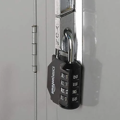 Amazon Basics ▫️ AB-PL111 - Cadeado com fechadura de combinação, preto (pacote de 2 unidades) 2