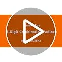 Amazon Basics ▫️ AB-PL111 - Cadeado com fechadura de combinação, preto (pacote de 2 unidades) 7