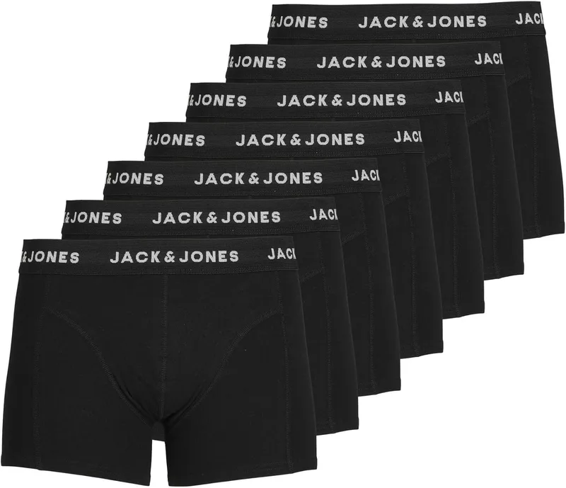 JACK & JONES ▫️ Jachuey Trunks 7 Pack Boxers para homem (7 Pack)
