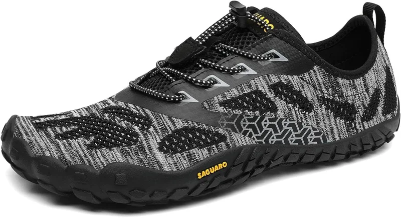 SAGUARO ▫️ Unisex Barefoot Minimalist Five Fingers Shoes - Sola leve e de queda zero Corrida Ginásio Caminhada Gr.36-48