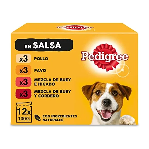 Pedigree ▫️ Comida húmida para cães, sabores variados em molho, embalagem múltipla (4 embalagens x 12 saquetas x 100 g) 2
