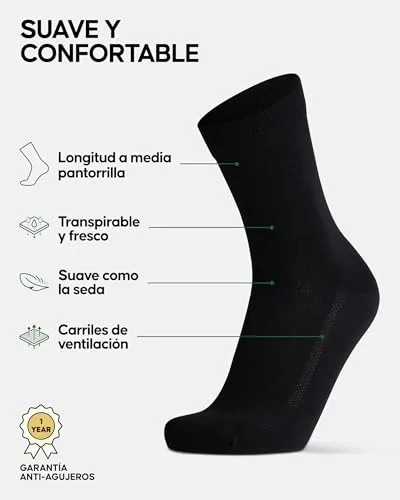 DANISH ENDURANCE ▫️ Meias casuais de bambu, para executivos, embalagem de 6 pares 2