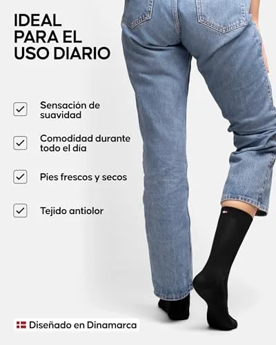 DANISH ENDURANCE ▫️ Meias casuais de bambu, para executivos, embalagem de 6 pares 3