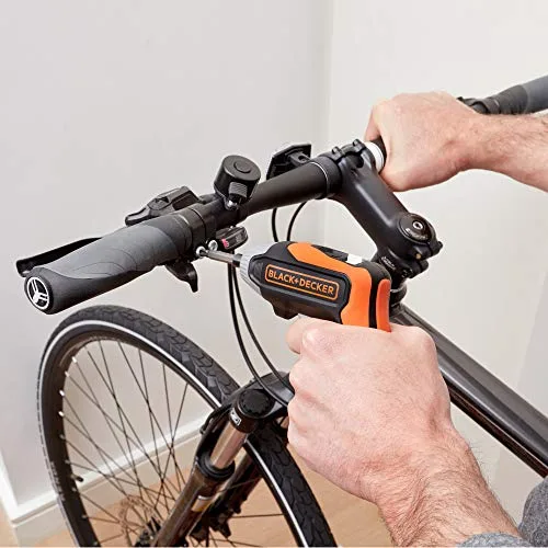 Black+Decker ▫️ BCF611CK-QW - Aparafusadora a bateria de 3,6 V (1,5 Ah) de lítio, 5,5 Nm, com carregamento rápido 3