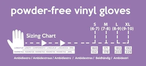 by Amazon ▫️ da Amazon: Luvas descartáveis de vinil, sem pó, sem látex, tamanho XL, embalagem de 100 unidades 6