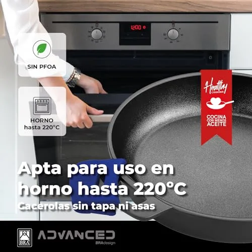 BRA ▫️ Advanced | Panela funda de 28 cm em alumínio fundido 3