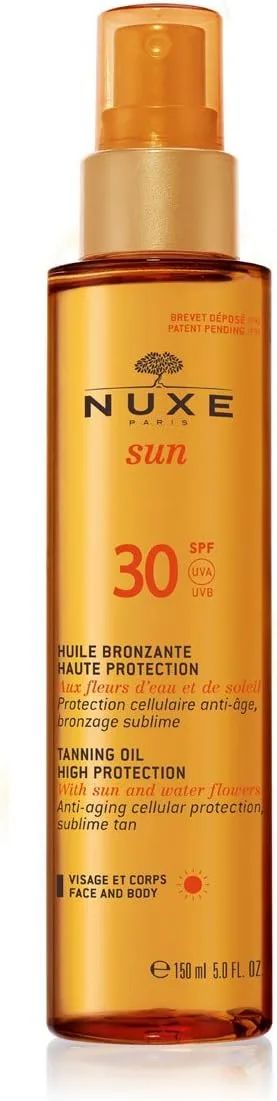 Nuxe ▫️ Sun Óleo de Bronzeamento para Rosto e Corpo FPS 30 150 ml