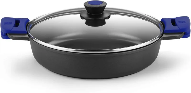 BRA ▫️ Advanced | Panela rasa de 32 cm em alumínio fundido