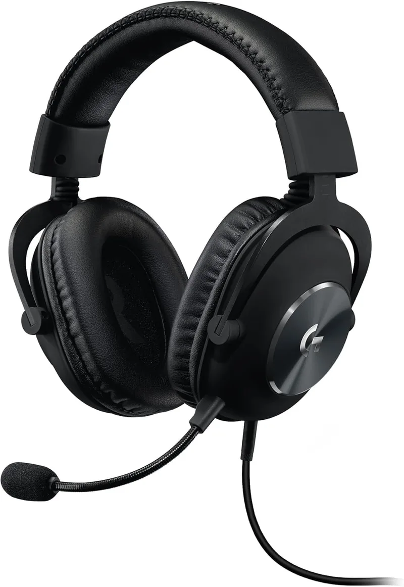 Logitech G ▫️ Pro X Wired Gaming Headset with Microphone with Blue Vo!CE, DTS Headphone:X 7.1, Pro-G 50mm Drivers, 7.1 Surround Sound for Esports, para PC/PS/Xbox/Nintendo Switch - Preto