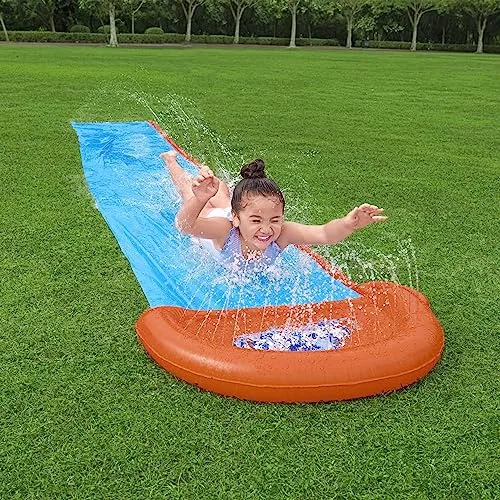 Bestway ▫️ Pista de deslize insuflável H2O Go! Individual 488 cm 2