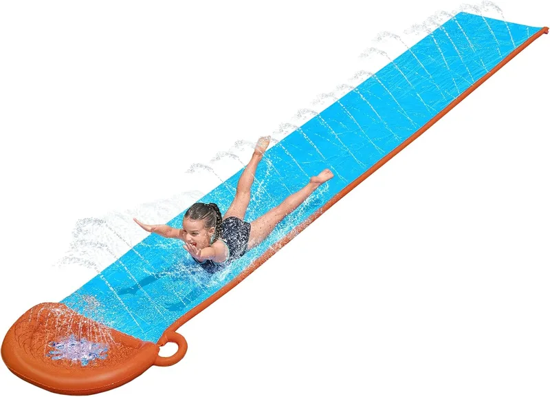 Bestway ▫️ Pista de deslize insuflável H2O Go! Individual 488 cm