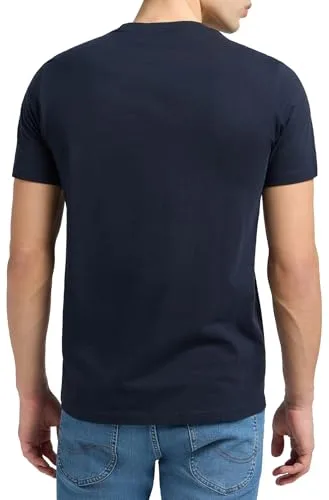 Lee ▫️ T-shirt de homem - Corte regular - Wobbly Logo Tee - Navy Drop 2