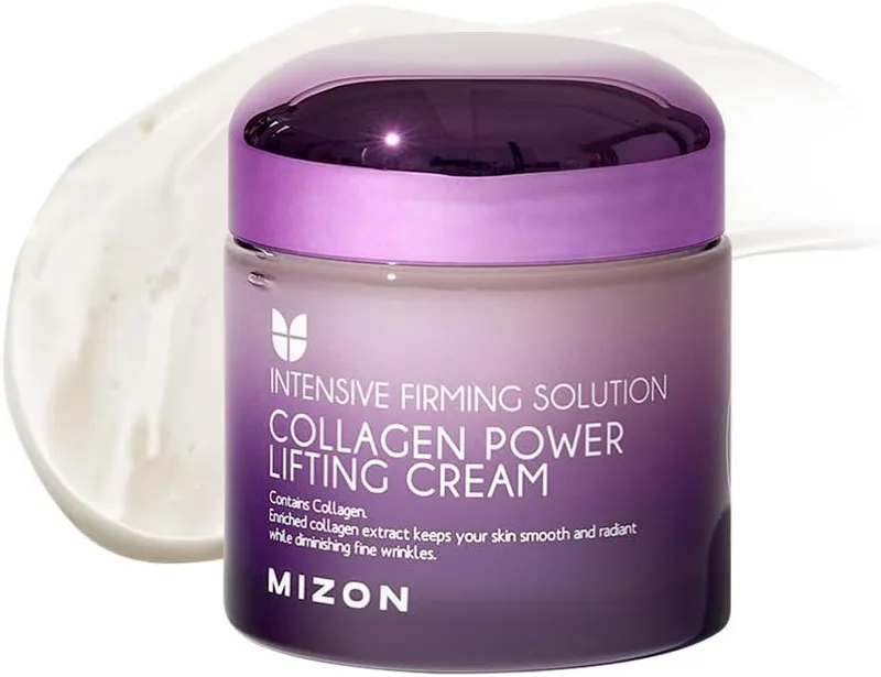 MIZON ▫️ [] Creme Power Lifting de Colagénio (75 ml) Hidratante Intensivo com 75% de Extrato de Colagénio Marinho, Produto de Beleza Coreano (Collagen Power Lifting Cream)