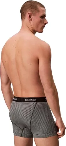 Calvin Klein ▫️ Cuecas boxer para homem, embalagem de 3 peças, Trunks, Roupa interior 2