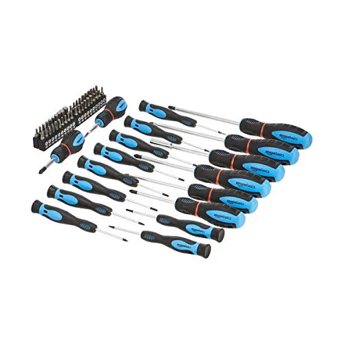 Amazon Basics ▫️ Conjunto de chaves de fendas : chaves de fenda de fenda, Phillips de precisão e Torx, preto, 58 unidades 2