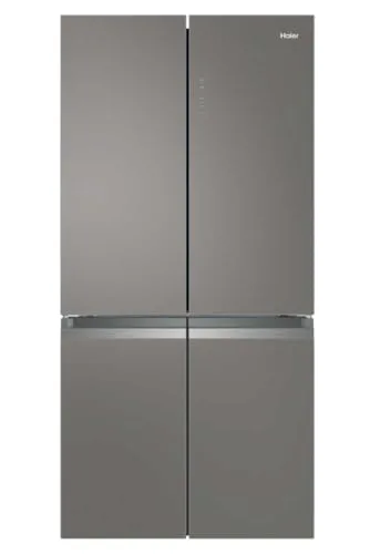 Haier ▫️ Cube 90 Series 3 HTF-540DGG7 - Frigorífico de 4 portas, função «Férias», compartimento para garrafas, motor inverter, gaveta «My Zone», gaveta «Humidity Zone», «Total No Frost», 90 cm, capacidade de 528 L, aço inoxidável 3