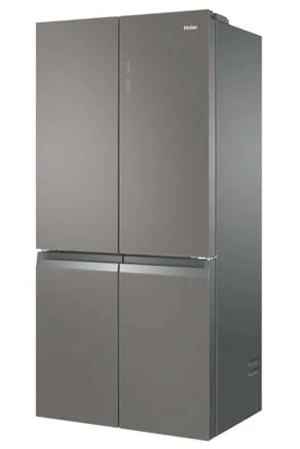 Haier ▫️ Cube 90 Series 3 HTF-540DGG7 - Frigorífico de 4 portas, função «Férias», compartimento para garrafas, motor inverter, gaveta «My Zone», gaveta «Humidity Zone», «Total No Frost», 90 cm, capacidade de 528 L, aço inoxidável 4
