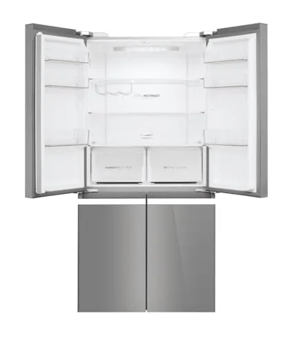 Haier ▫️ Cube 90 Series 3 HTF-540DGG7 - Frigorífico de 4 portas, função «Férias», compartimento para garrafas, motor inverter, gaveta «My Zone», gaveta «Humidity Zone», «Total No Frost», 90 cm, capacidade de 528 L, aço inoxidável 5