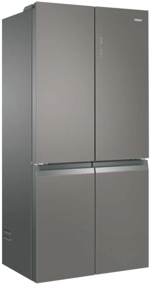 Haier ▫️ Cube 90 Series 3 HTF-540DGG7 - Frigorífico de 4 portas, função «Férias», compartimento para garrafas, motor inverter, gaveta «My Zone», gaveta «Humidity Zone», sistema «Total No Frost», 90 cm, capacidade de 528 L, aço inoxidável