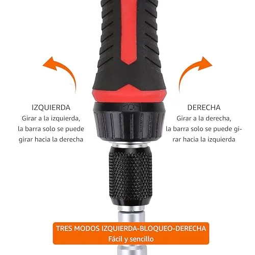 Amazon Basics ▫️ Conjunto de 73 peças de chaves de fendas magnéticas de precisão com catraca, magnéticas, Preto, Vermelho, Prateado 4