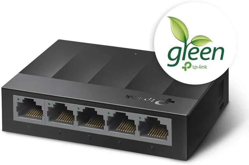 TP-Link ▫️ LS1005G - Switch Gigabit de 5 portas, Plug & Play, caixa em plástico 3
