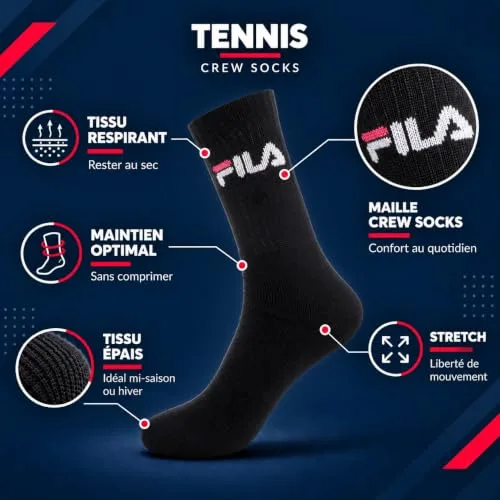 FILA ▫️ /Am/Tnx9 Meias desportivas para homem (Conjunto de 9) 3