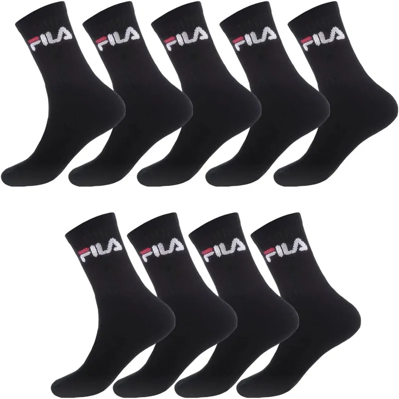 FILA ▫️ /Am/Tnx9 Meias desportivas para homem (Conjunto de 9)