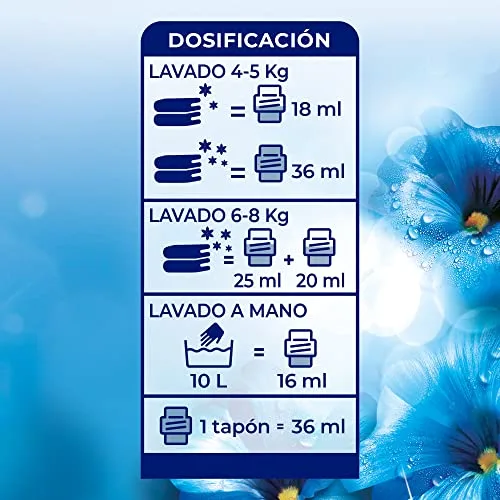 Flor ▫️ Amaciador de roupa concentrado, frescura superior original - Embalagem de 10, até 630 doses 4