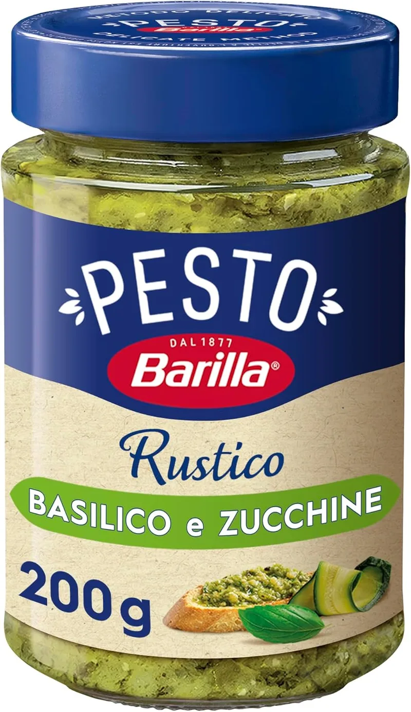 Barilla ▫️ Pesto Rústico de Manjericão e Courgette 200 g 200 g