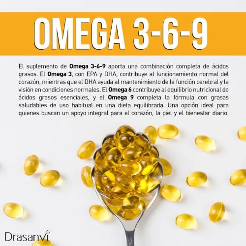 Drasanvi ▫️ Omega 3-6-9 Nutrabasics com óleo de onagra e de linhaça em 24 cápsulas 5