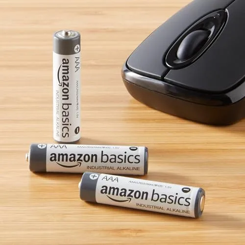 Amazon Basics ▫️ Embalagem de 250 pilhas alcalinas industriais AAA, 1,5 volts, vida útil de 5 anos 6