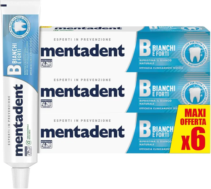 Mentadent ▫️ Pasta de dentes Whiter