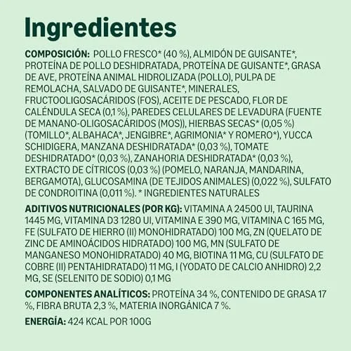 by Amazon ▫️ da Amazon - Ração seca para gatos adultos com frango fresco, receita sem cereais, 3 kg (embalagem de 1) (anteriormente da marca Lifelong, o mesmo produto) 6