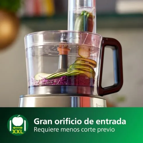PHILIPS ▫️ Robô de cozinha compacto e liquidificador - 850 W, 31 funções, jarro de 2,1 L, PowerChop, lâmina em aço inoxidável (HR7530/10) 3