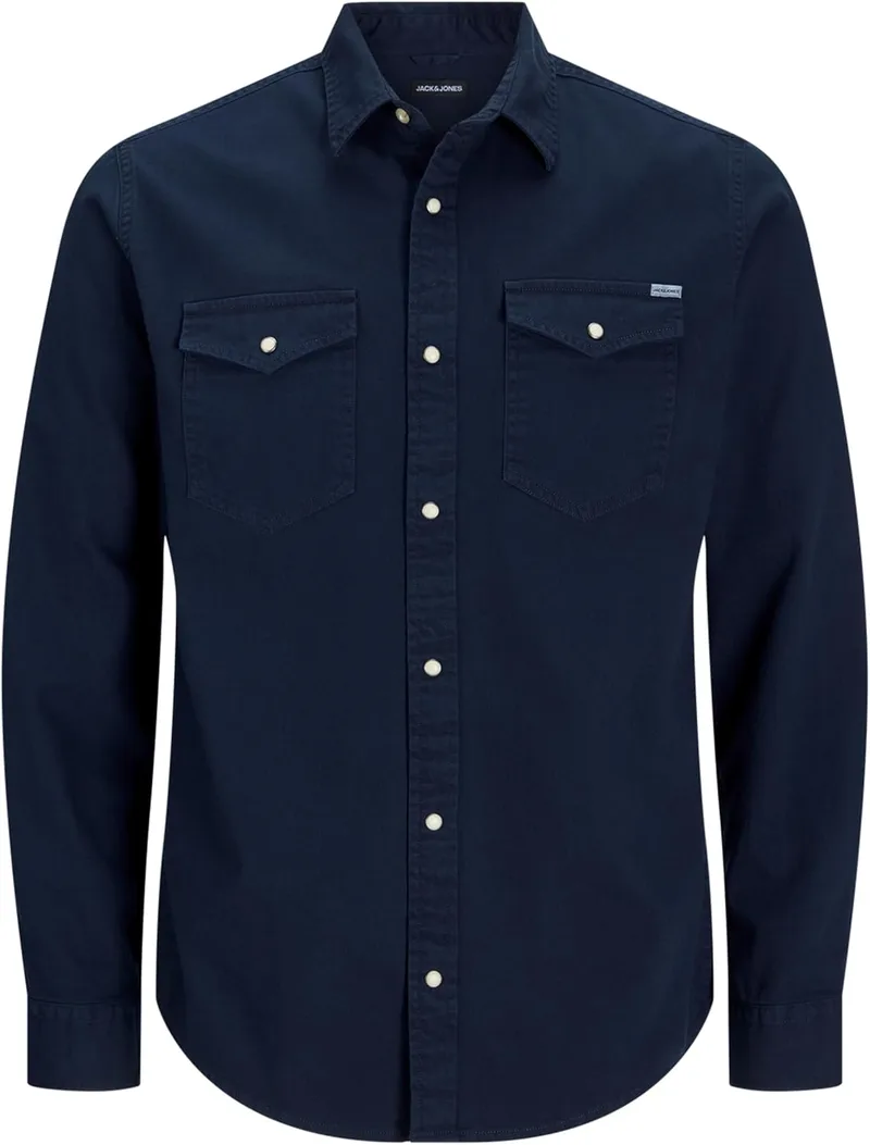 JACK & JONES ▫️ Camisa Jjesheridan de manga comprida Noos para homem (pacote de 1)