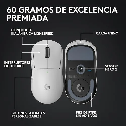 Logitech G ▫️ Pro X Superlight 2, rato sem fios para jogos 6