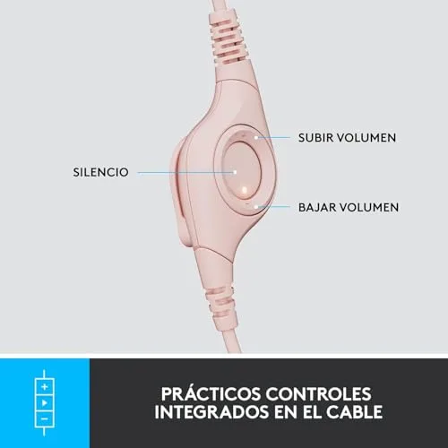Logitech ▫️ Auscultadores com fio H390 para PC/portátil 4
