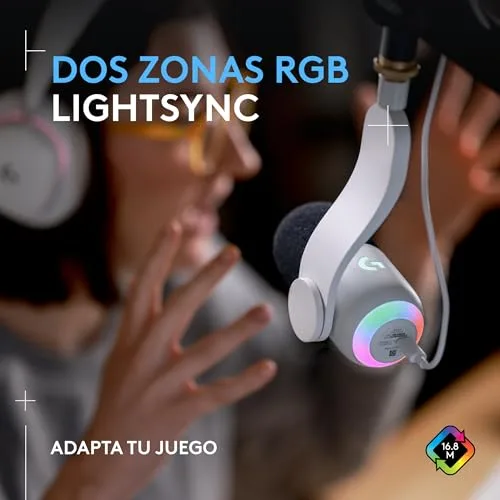 Logitech G ▫️ Yeti GX, microfone dinâmico RGB com LIGHTSYNC para jogos 3